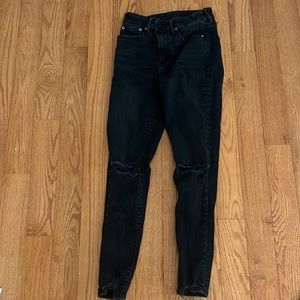 Black Ripped Jeans (american eagle)
